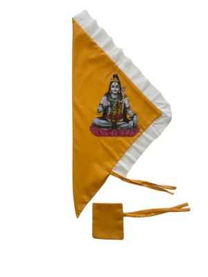 Shivji with Cobra and Crescent Moon Flag