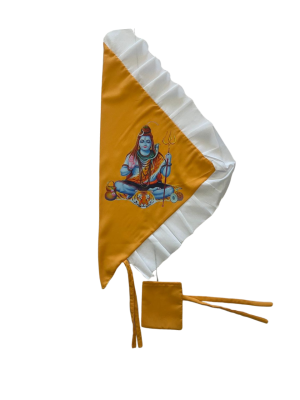 Shivji with Tiger Skin and Damru Flag